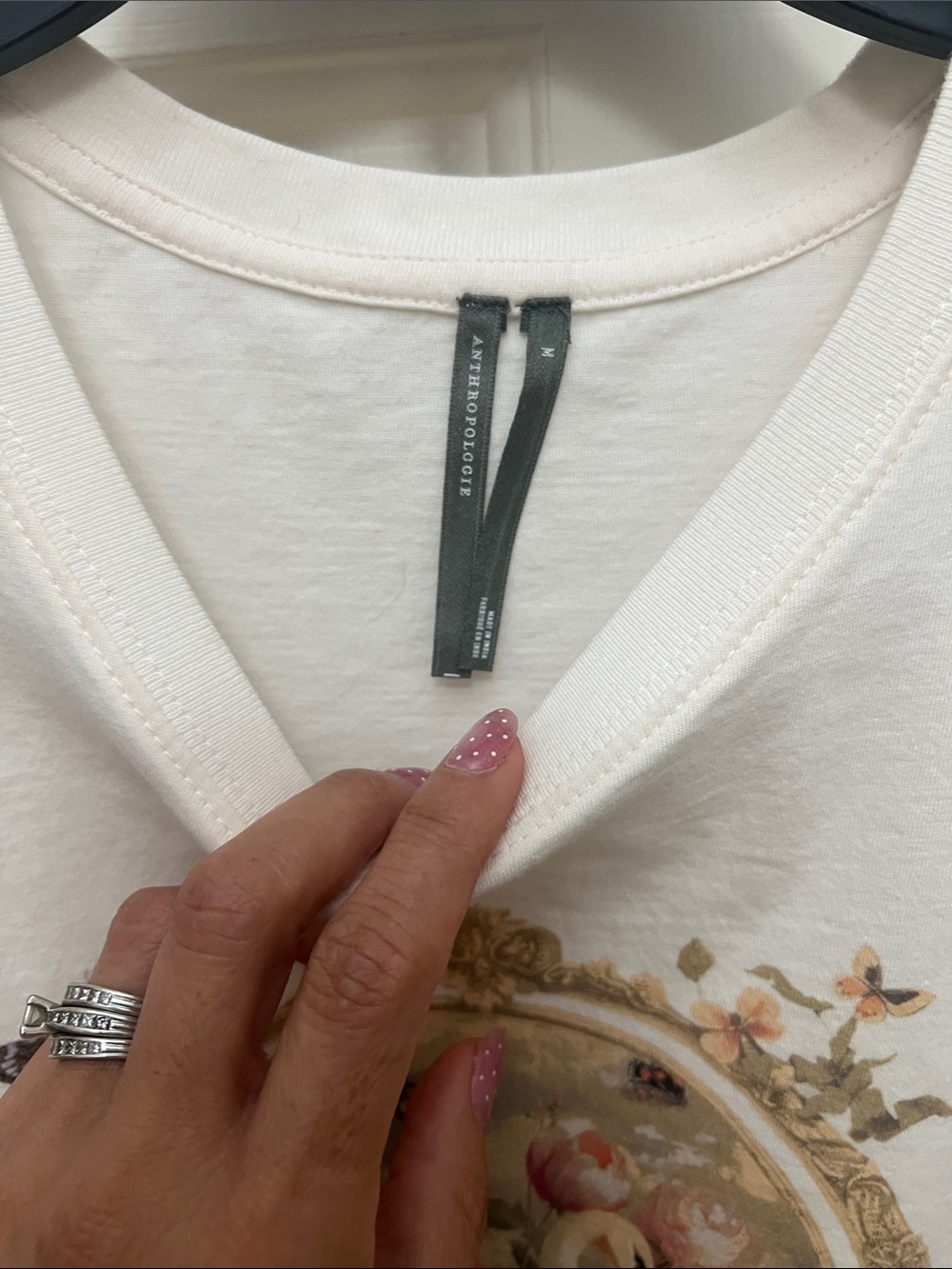 Anthropologie Butterfly White Swan Tee - Picture 4 of 8
